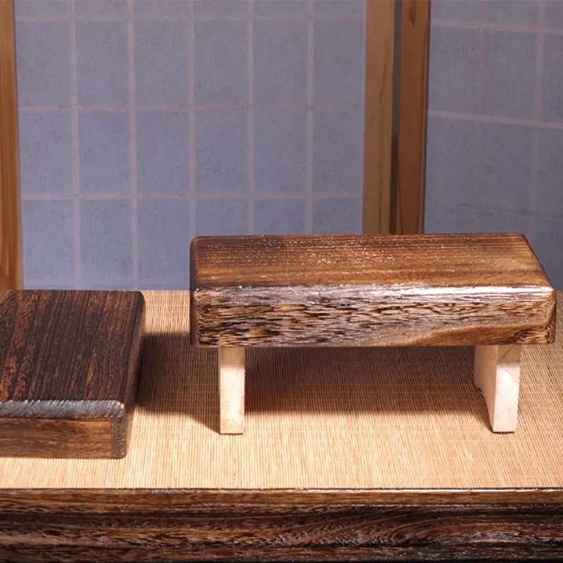 Outdoor Furniture Japanese Style - Draagbare opvouwbare houten voetenbank voor kinderen