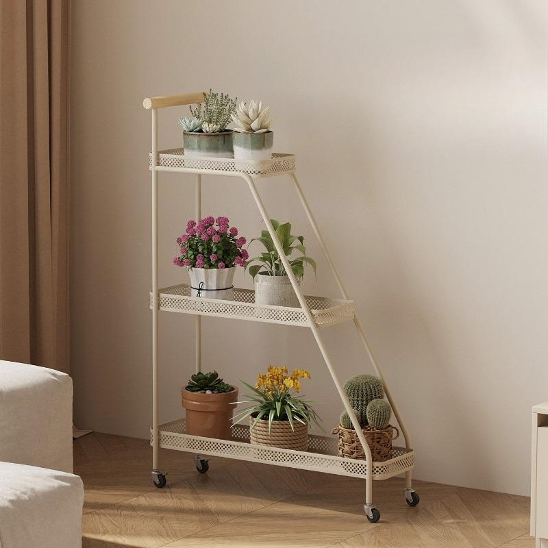 Outdoor Furniture Balcony - Balkon Plantenrek Tuin Decor Verplaatsbare Bloemenstandaard