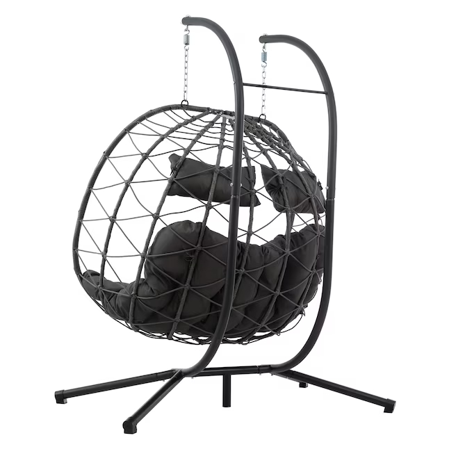 Hanging Egg Chair - Hangstoel voor twee personen, patio-schommel, eierstoel,