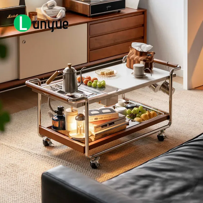 Outdoor Furniture Japanese Style - Japanse stijl salontafel met geroosterde stenen