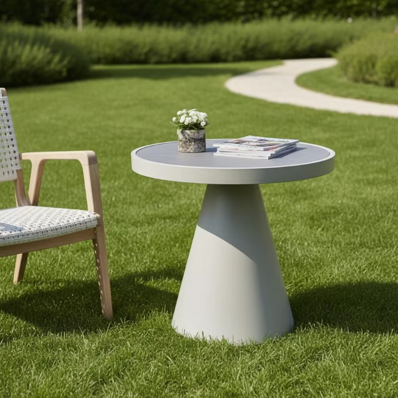 Outdoor Furniture Japanese Style - Moderne Scandinavische ronde salontafel voor kleine