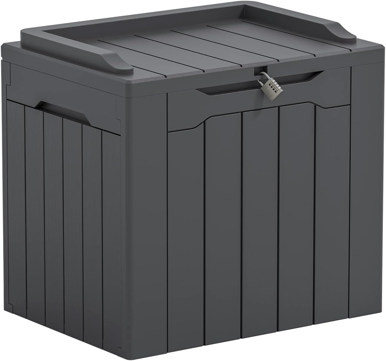 Outdoor Furniture Grey - 31 Gallon Buitenberging met deksel voor