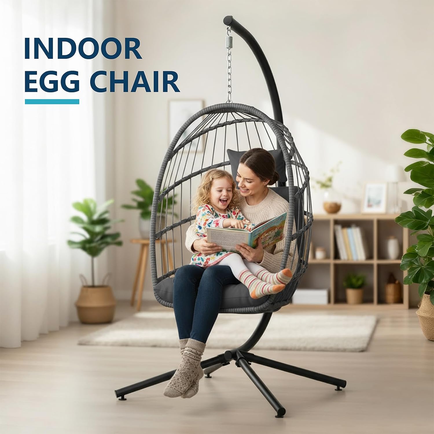 Hangende eierstoel met standaa - Hanging Egg Chair recensie en prijs
