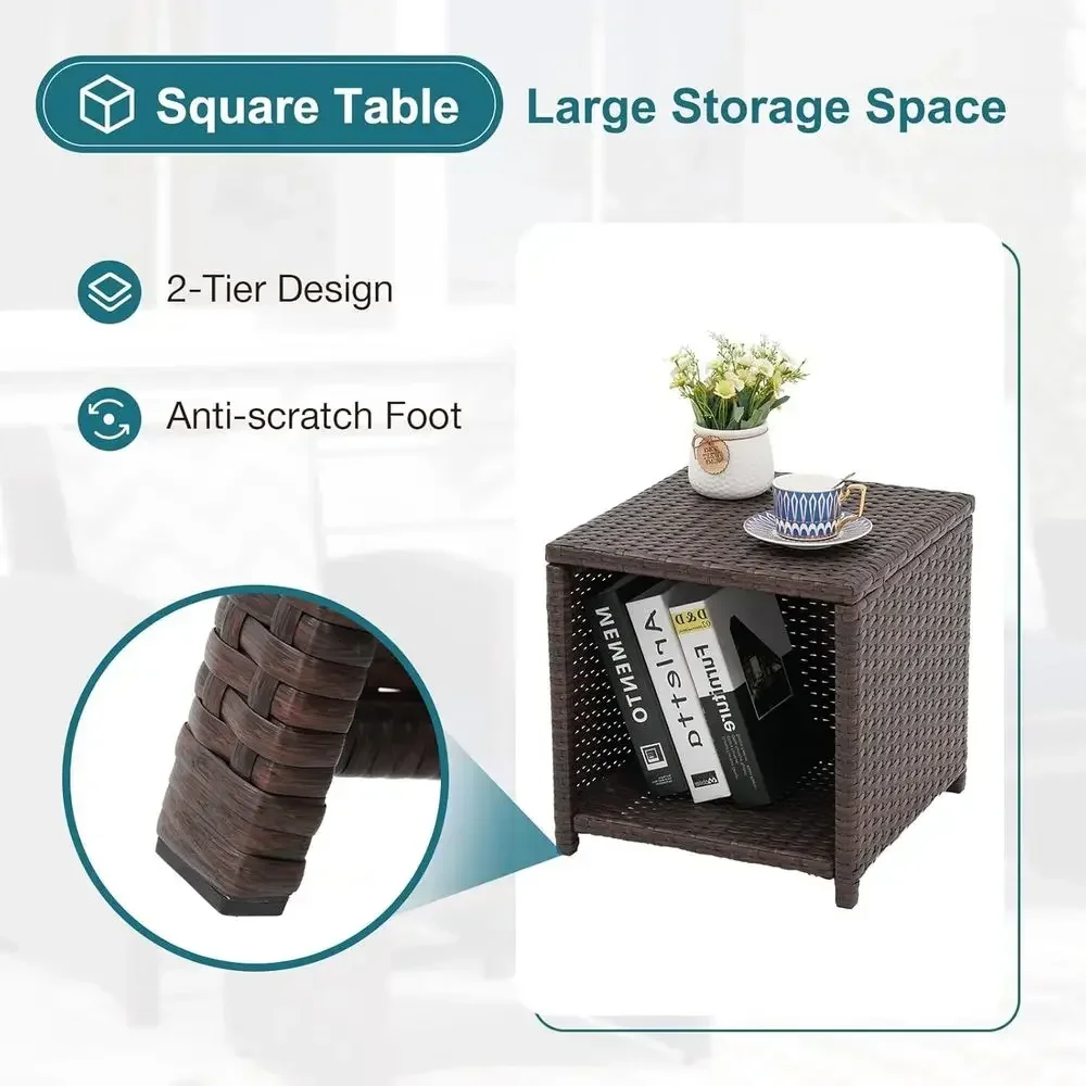 5-delige tuinmeubelset met kus - Outdoor Furniture With Storage For Cushions recensie en prijs