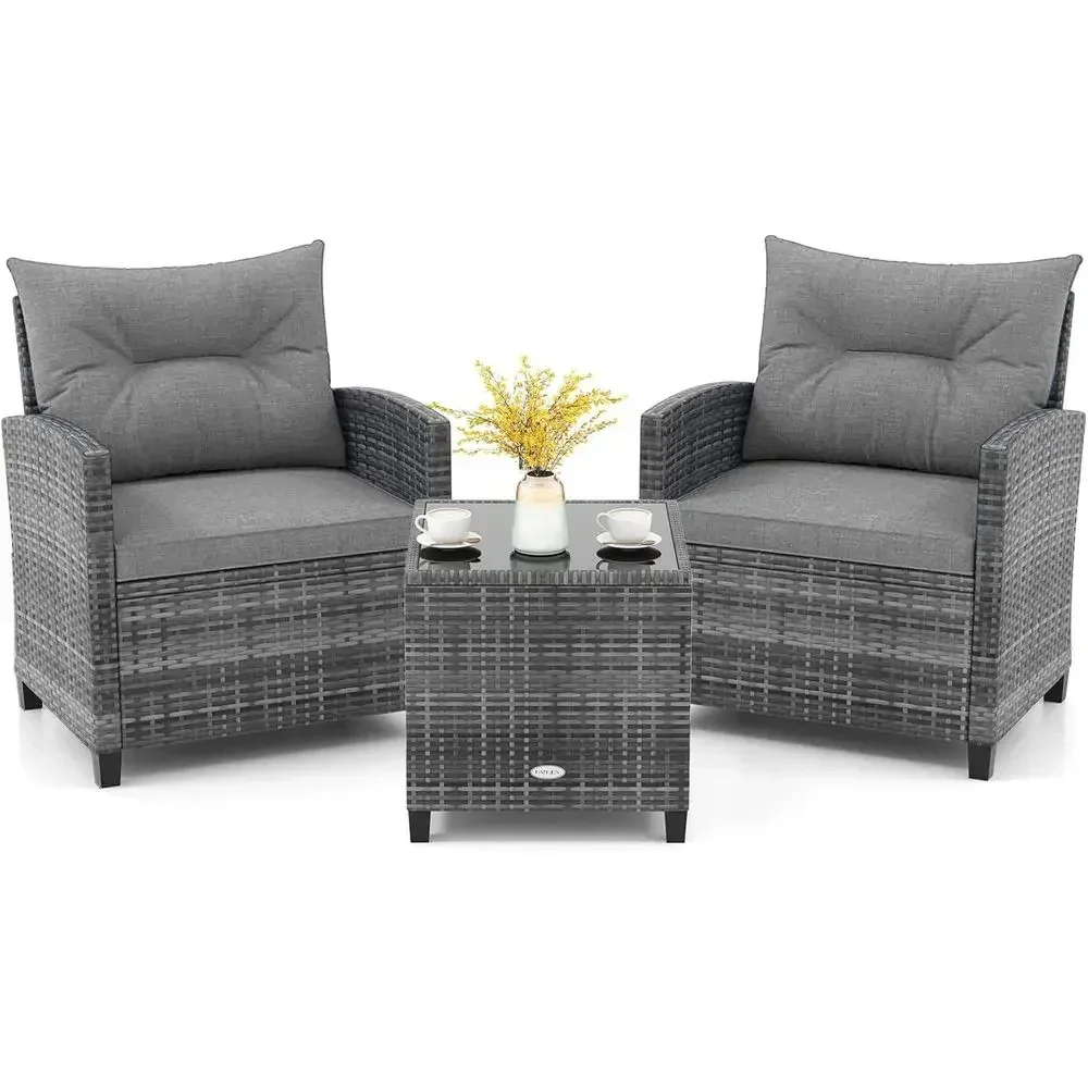 Grijze tuinmeubelset van kunst - Outdoor Furniture Grey recensie en prijs