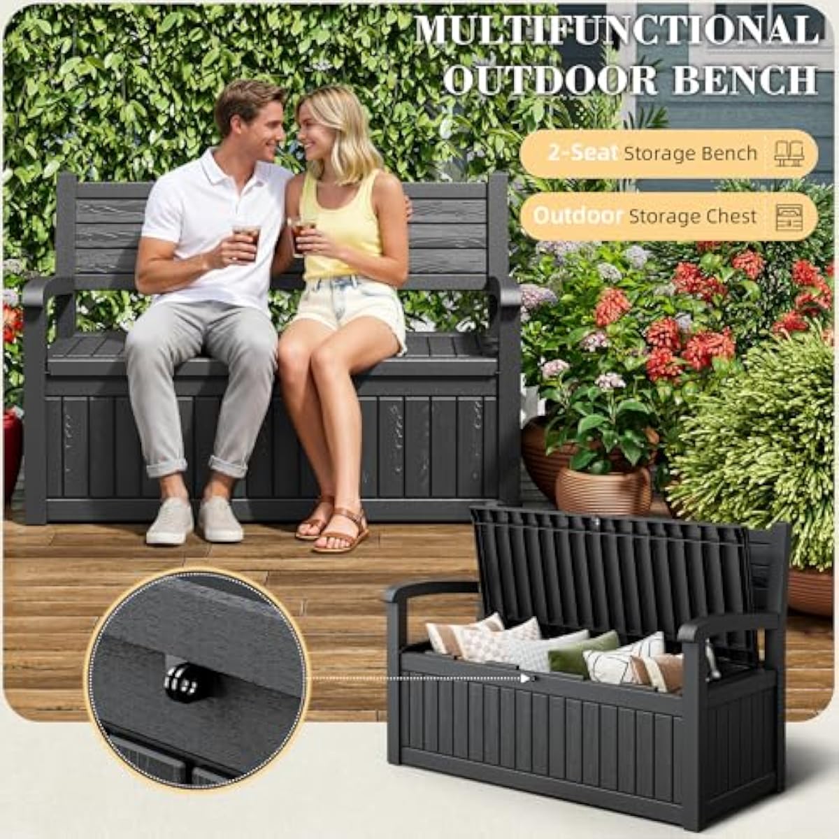 80 Gallon Buitenberging Bank D - Outdoor Furniture With Storage For Cushions recensie en prijs