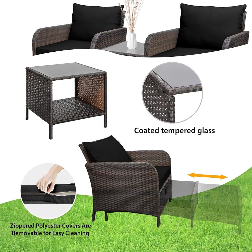 Balkonmeubilair 5-delige patio - Outdoor Furniture No Cushions recensie en prijs