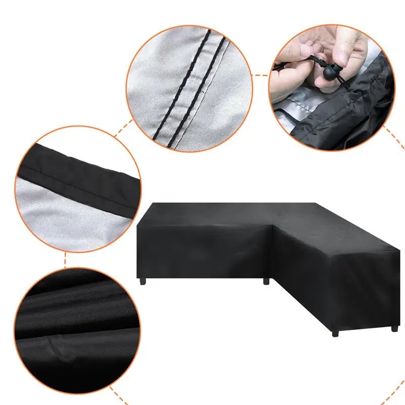Buitenhoes voor L-vormige meub - Outdoor Furniture Sofa recensie en prijs