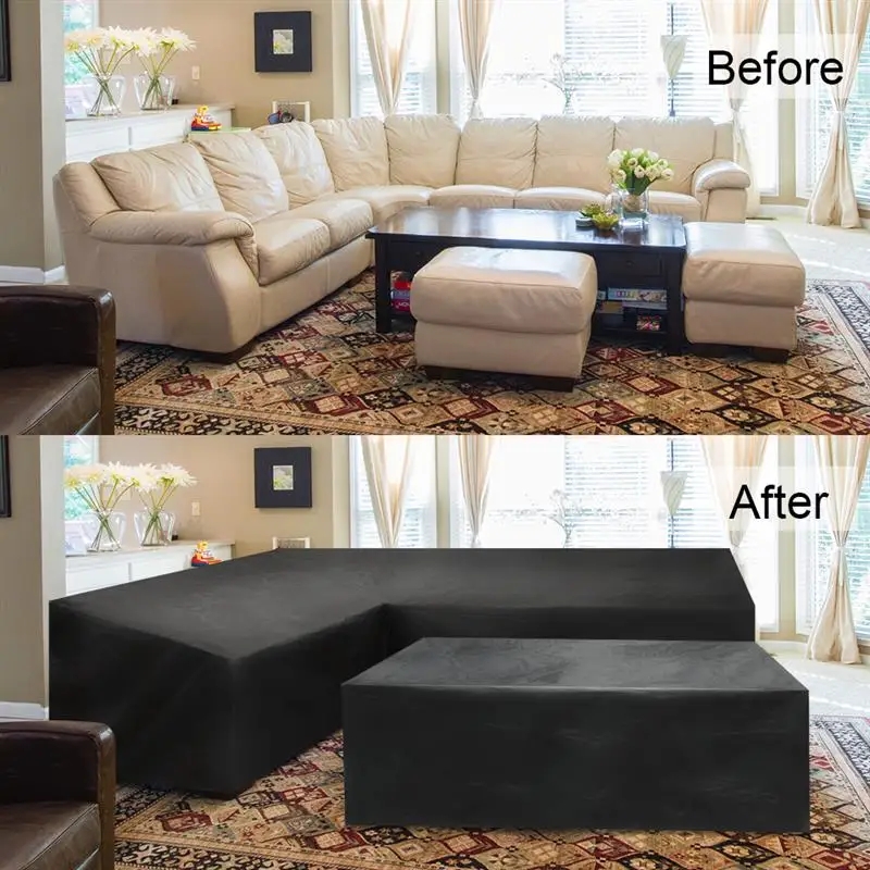 Buitenhoes voor L-vormige meub - Outdoor Furniture Sofa recensie en prijs