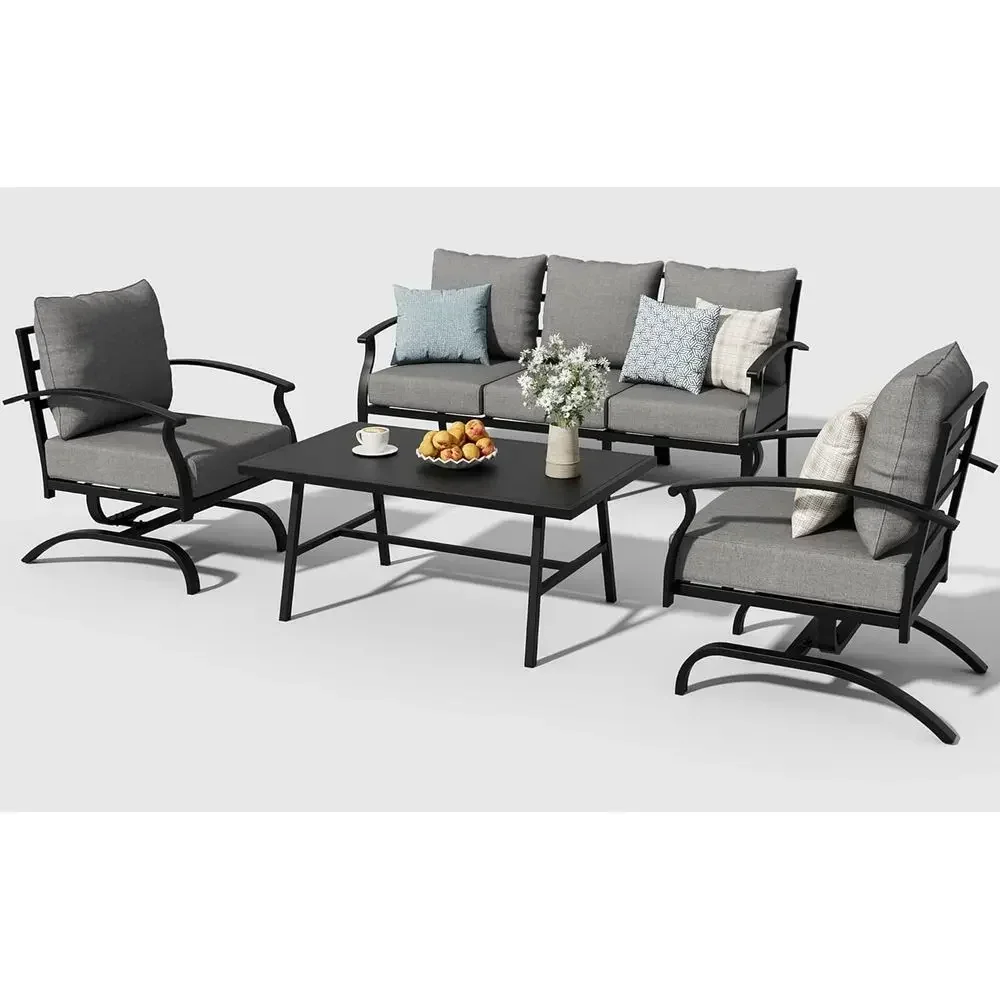 Grijze metalen tuinset voor bu - Outdoor Furniture Grey recensie en prijs