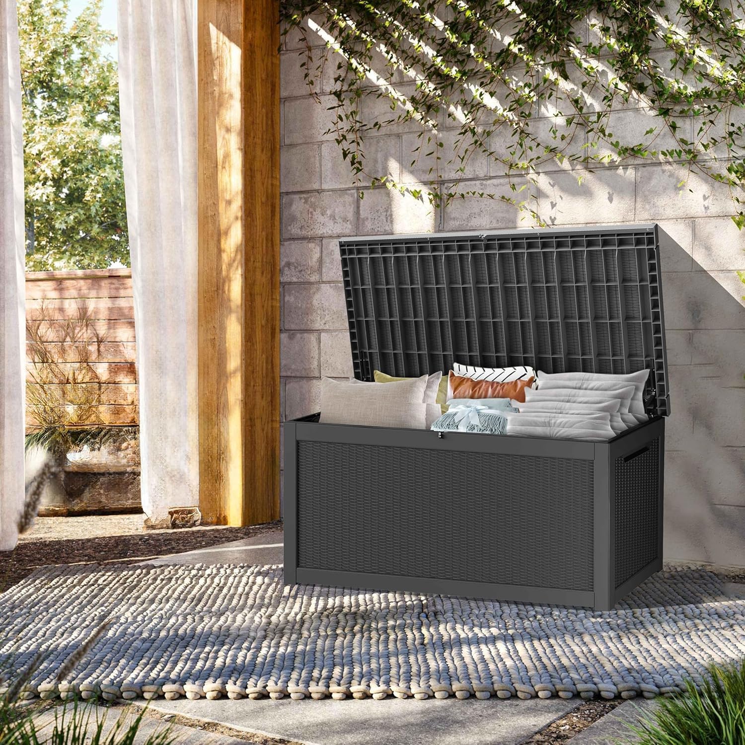 Buitenopslagdoos, 350 gallon,  - Outdoor Furniture With Storage For Cushions recensie en prijs