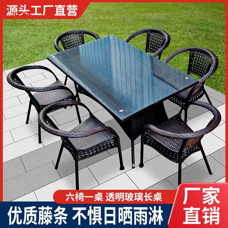 Outdoor rotan tafels en stoele - Outdoor Furniture Balcony recensie en prijs