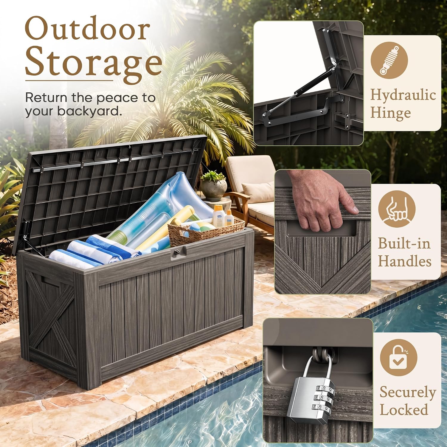 120 Gallon Grote Deckbox Buite - Outdoor Furniture With Storage For Cushions recensie en prijs