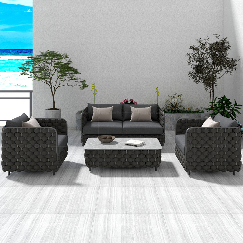 3-zits loungeset van rotan voo - Outdoor Furniture Grey recensie en prijs