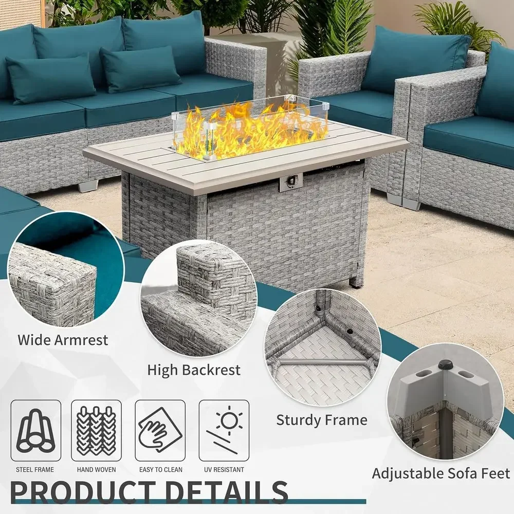 6-delige set tuinmeubels van g - Outdoor Furniture Grey recensie en prijs