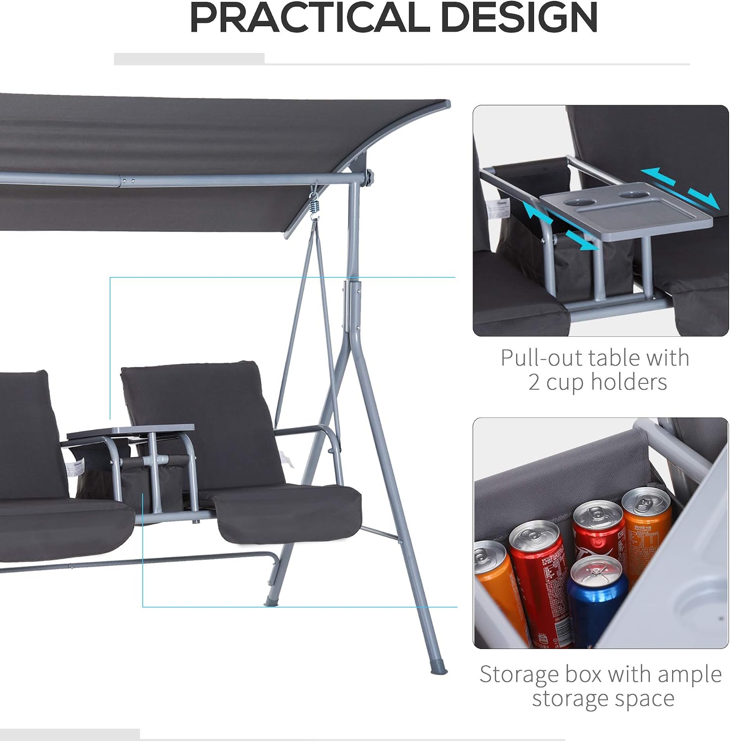 Buiten hangstoel voor 2 person - Outdoor Furniture With Storage For Cushions recensie en prijs