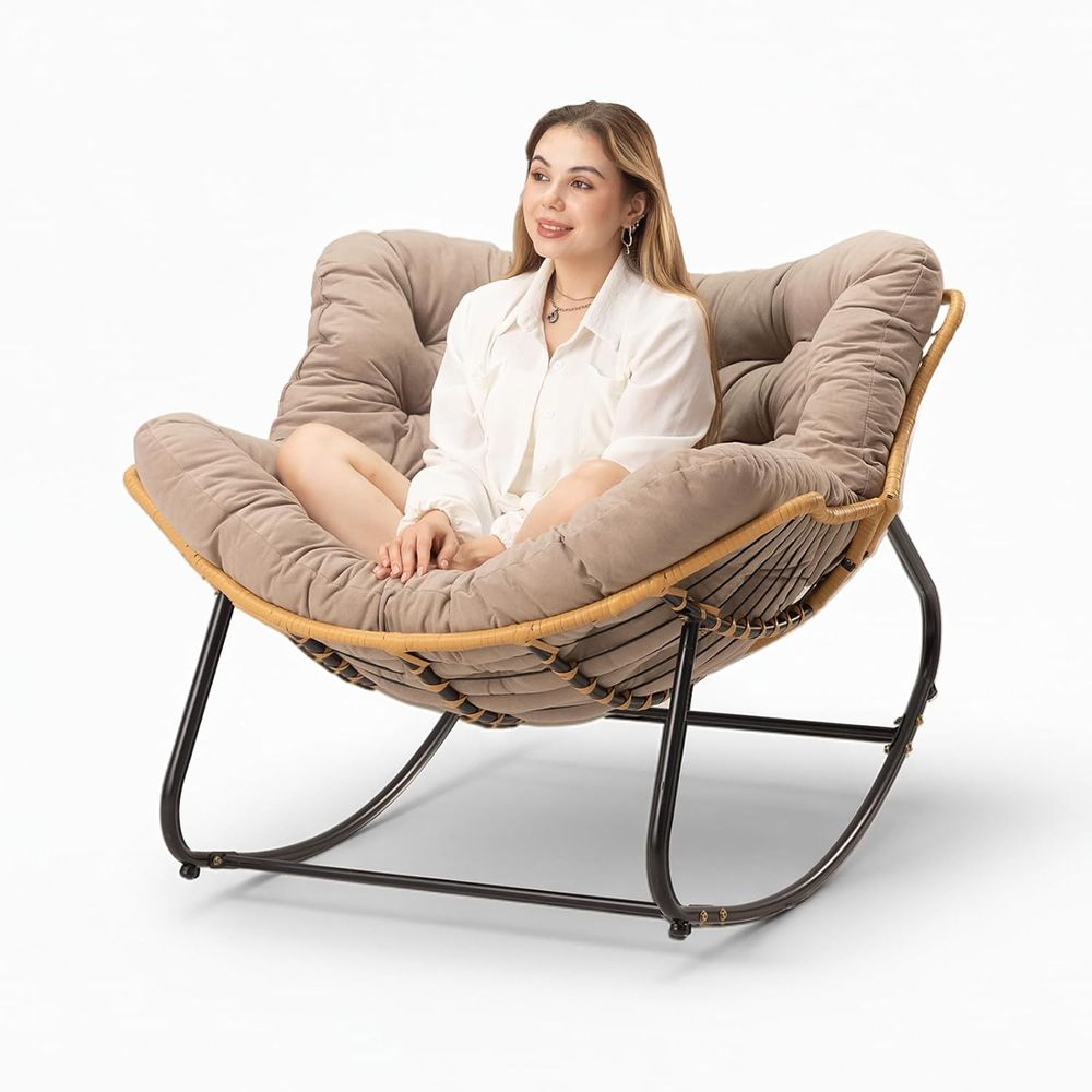 Papasan stoel met kussen, extr - Outdoor Furniture No Cushions recensie en prijs