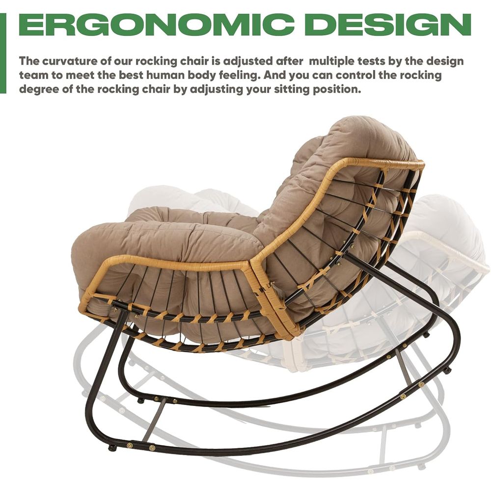 Papasan stoel met kussen, extr - Outdoor Furniture No Cushions recensie en prijs