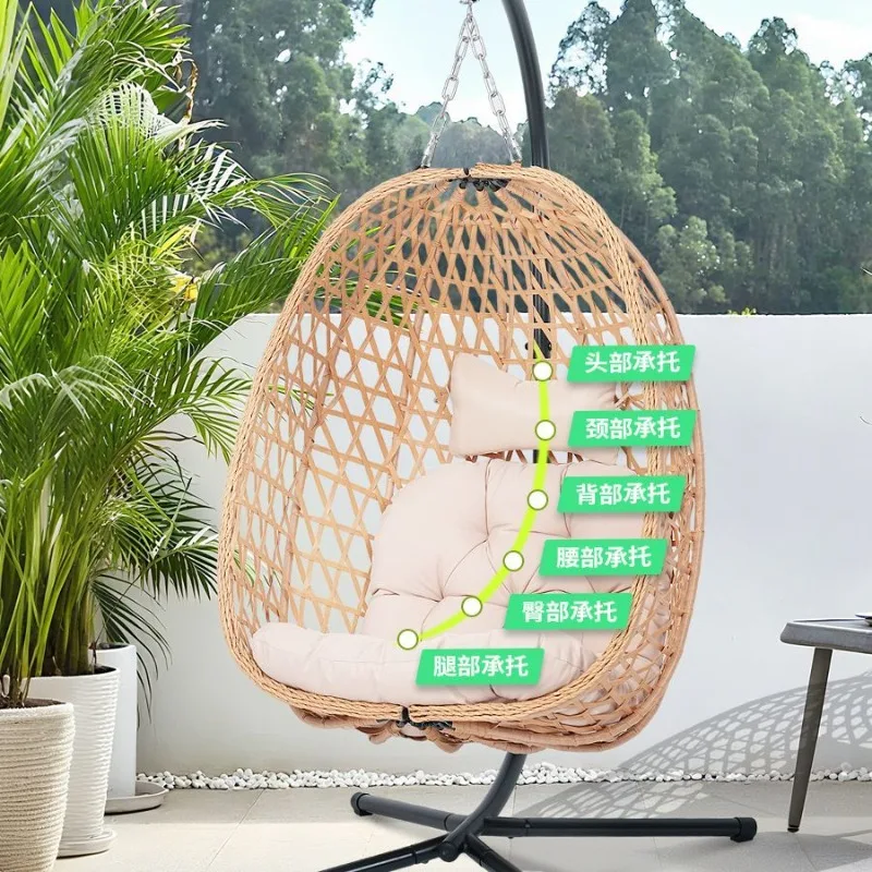 Hangstoel in de vorm van een e - Hanging Egg Chair recensie en prijs
