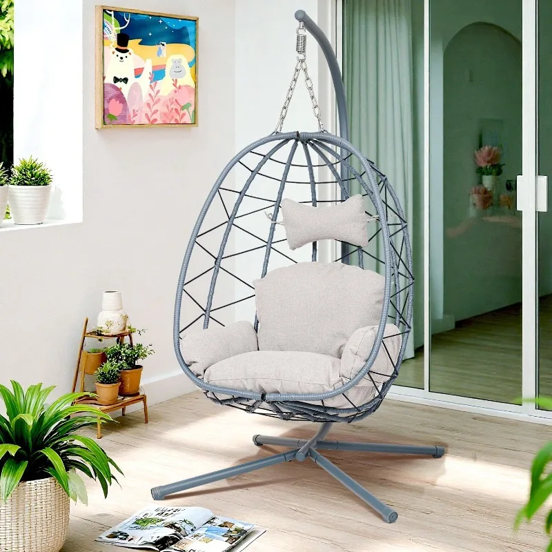 Hangstoel in de vorm van een e - Hanging Egg Chair recensie en prijs