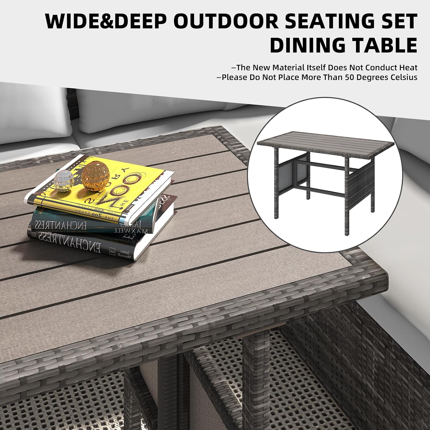 7-delige outdoor wicker patio  - Outdoor Furniture Grey recensie en prijs