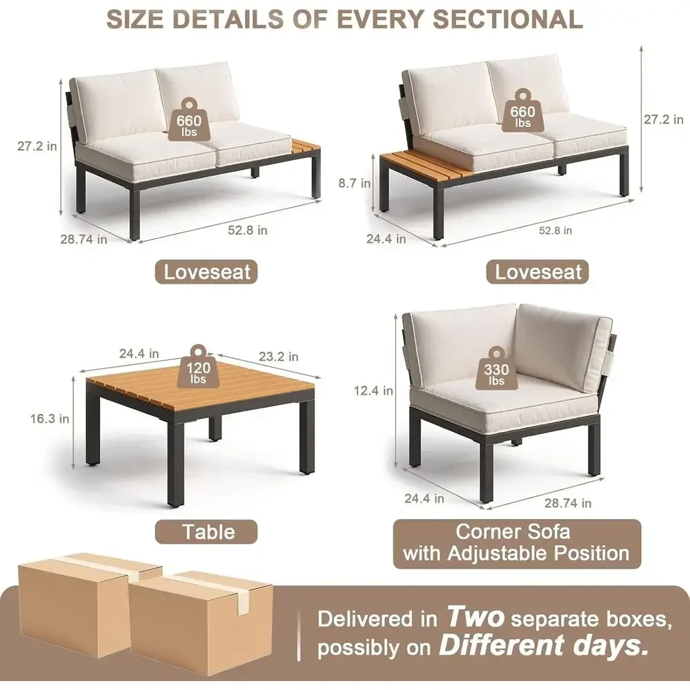 5-persoons tuinmeubelset voor  - Outdoor Furniture Balcony recensie en prijs
